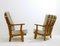 Mid-Century Grand Repos Madame Armchairs by Guillerme et Chambron, 1950s, Set of 2 4