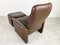 Vintage DS 50 Leather Lounge Chair and Ottoman from de Sede, 1970s, Set of 2 7