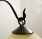 Lámpara de pie trípode Mid-Century de hierro forjado con estante, Italia, años 60, Imagen 10