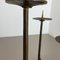 Modernist Sculptural Brutalist Bronze & Metal Candleholder, France, 1970s 9