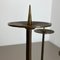 Modernist Sculptural Brutalist Bronze & Metal Candleholder, France, 1970s 10