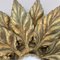 Florentine Golden Leaf Wall Light from Hans Kögl, Italy, 1970s 15