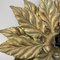 Florentine Golden Leaf Wall Light from Hans Kögl, Italy, 1970s 16