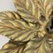 Florentine Golden Leaf Wall Light from Hans Kögl, Italy, 1970s 14