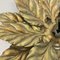 Florentine Golden Leaf Wall Light from Hans Kögl, Italy, 1970s, Image 14