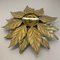 Florentine Golden Leaf Wall Light from Hans Kögl, Italy, 1970s 19