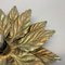 Florentine Golden Leaf Wall Light from Hans Kögl, Italy, 1970s 10
