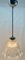 Lámpara colgante con pantalla de vidrio corrugado, Países Bajos, años 50, Imagen 4