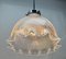 Pendant Lamp with Corrugated Glass Shade, Netherlands, 1950s 10