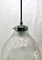 Lámpara colgante con pantalla de vidrio corrugado, Países Bajos, años 50, Imagen 2