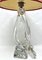 Large France Table Lamp in Thick Sommerso Clear Crystal Casing from Daum, 1963 13