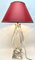 Large France Table Lamp in Thick Sommerso Clear Crystal Casing from Daum, 1963 6
