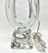 Large France Table Lamp in Thick Sommerso Clear Crystal Casing from Daum, 1963 10