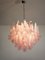 Flamingo Italian Pink Petal Chandeliers, Murano, 1995, Set of 2, Image 8