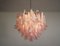 Flamingo Italian Pink Petal Chandeliers, Murano, 1995, Set of 2, Image 13