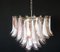 Flamingo Italian Pink Petal Chandeliers, Murano, 1995, Set of 2 3