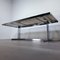 Extendable Chrome Dining Table in the style of Milo Baughman 16