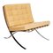 Silla Barcelona de cuero nobuck natural de Ludwig Mies Van Der Rohe para Knoll Inc. / Knoll International, años 20, Imagen 1