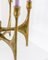 Portacandele a sei braccia in bronzo di Michael Harjes, Germania, anni '60, Immagine 2