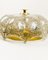 Large Mid-Century Emperor Crystal Glass Ceiling Lamp, 1970s, Image 10