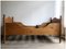 Vintage Sleigh-Shaped Bed in Pine, Image 1