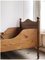 Vintage Sleigh-Shaped Bed in Pine 3