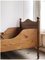 Vintage Sleigh-Shaped Bed in Pine, Image 3