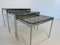 Mid-Century Italian 3-Chromed Metal & Glass Stackable Tray Tables, 1970s, Set of 2 4