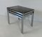 Mid-Century Italian 3-Chromed Metal & Glass Stackable Tray Tables, 1970s, Set of 2 7