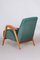 Fauteuil Art Déco en Hêtre Vert Verni, Tchéquie, 1940s 5