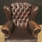 English Armchair in Brown Leather, 1970s 5