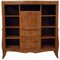 Art Deco Desk and Bookcase in Walnut Veneer, 1930, Image 1