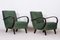 Art Deco Green Beech Armchairs attributed to Jindřich Halabala for Up Závody, Czech, 1930s, Set of 2, Image 1