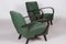 Art Deco Green Beech Armchairs attributed to Jindřich Halabala for Up Závody, Czech, 1930s, Set of 2 2
