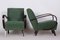 Art Deco Green Beech Armchairs attributed to Jindřich Halabala for Up Závody, Czech, 1930s, Set of 2, Image 8