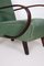 Art Deco Green Beech Armchairs attributed to Jindřich Halabala for Up Závody, Czech, 1930s, Set of 2, Image 6