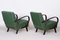 Art Deco Green Beech Armchairs attributed to Jindřich Halabala for Up Závody, Czech, 1930s, Set of 2 3