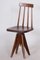 Mid-Century Brown Beech Swivel Chair, 1960s, Image 1