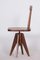 Mid-Century Brown Beech Swivel Chair, 1960s, Image 4