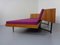 Nussholz Tagesbett Sofa, Deutschland, 1950er 7