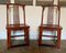 20th Century Asian Chairs in Red Lacquered Wood, Set of 2 2