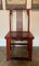 20th Century Asian Chairs in Red Lacquered Wood, Set of 2 11