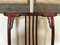 20th Century Asian Chairs in Red Lacquered Wood, Set of 2 7