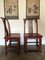 Asiatische Stühle aus Rot lackiertem Holz, 20. Jh., 2er Set 3
