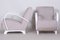 Art Deco White Beech Armchairs, Czechia, 1930s, Set of 2 9