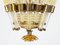 Lampadario grande in vetro di Murano dorato e ottone di Tomaso Buzzi per Venini, 1933, Immagine 2