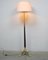 Lampadaire Ajustable en Bois et Bronze, 1940s 9