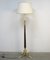 Adjustable Wood and Bronze Floor Lamp, 1940s 1