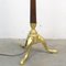 Lampadaire Ajustable en Bois et Bronze, 1940s 11