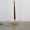 Lampadaire Ajustable en Bois et Bronze, 1940s 6